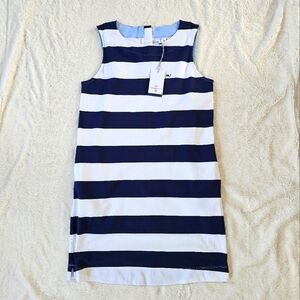 SOLD Vineyard Vines for Target Striped Nautical Shift Dress Blue White sz M NWT